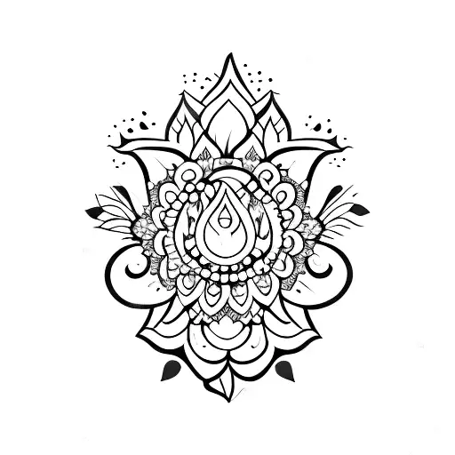 Dagger With Floral Accents