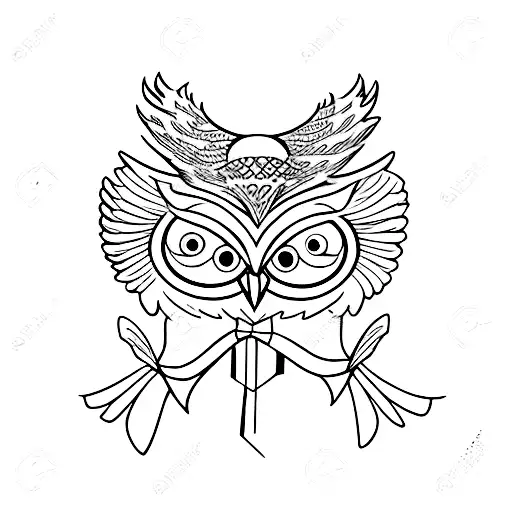 Owl Dressed Up As A Ghost