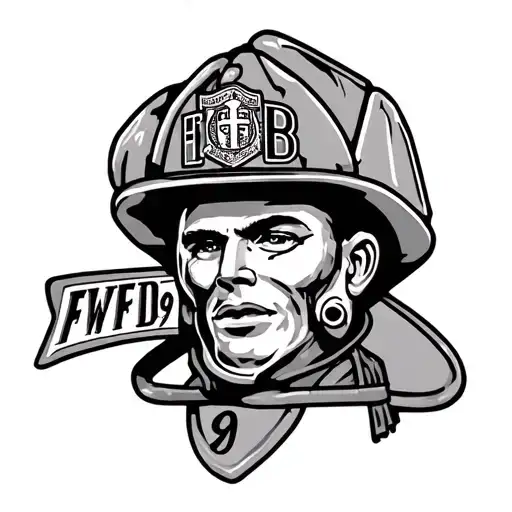 Firefighter And Ems Black And Grey Tattoo That Says Fwfd 99