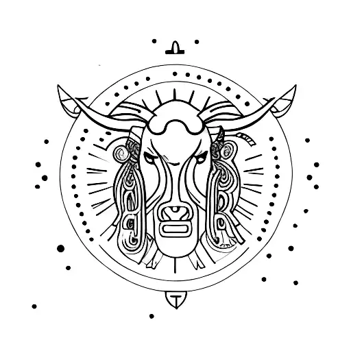 Taurus With Rising Sun