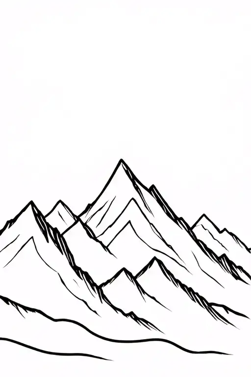 Black And White Mountains