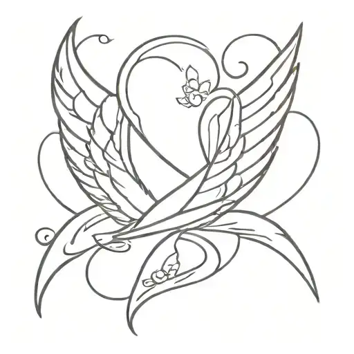 Angle Wings With I Love You Forever And Always