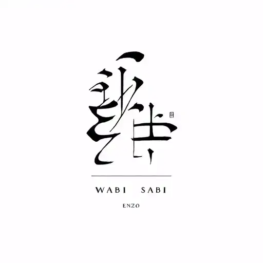 Enzo Symbol Combined With Words Wabi Sabi
