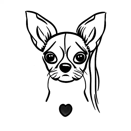 Long Hair Chihuahua Cartoon