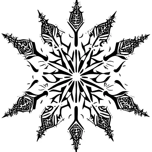 Book Dragon Snowflake