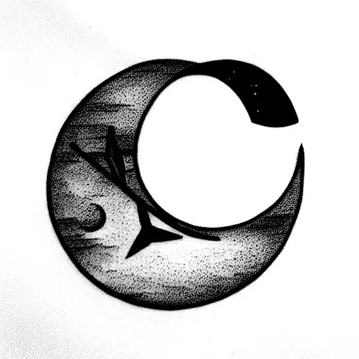 Arrow Piercing The Moon