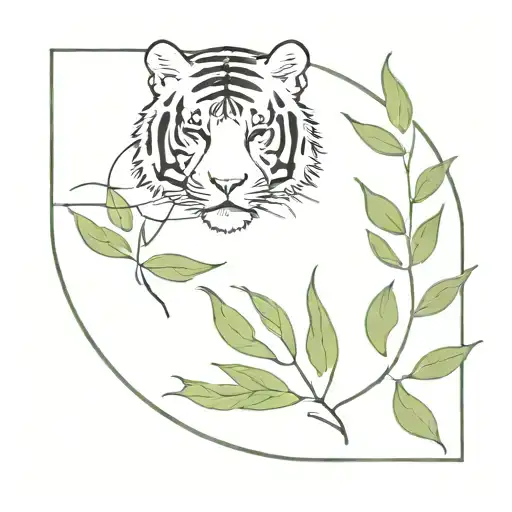 Leaf Tiger Surrounded