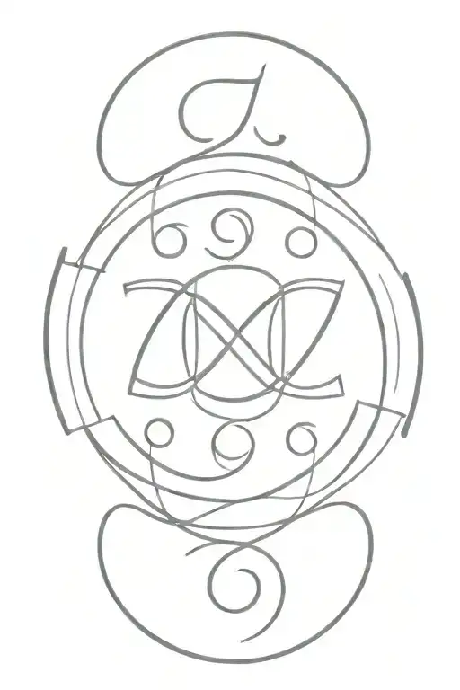 Pi Symbol And Infinity Symbol