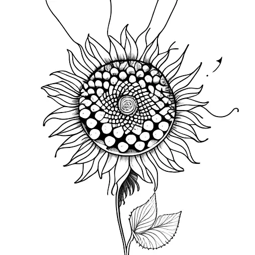 Sunflower With Affirmation