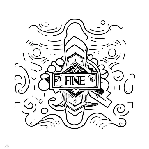 Small Fine Line Tattoo Containing The Names Edie And Ryder