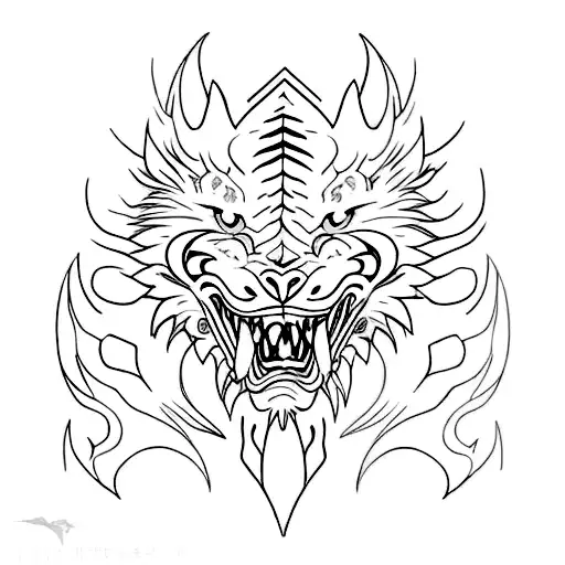 Mixture Of Dragon And Tiger