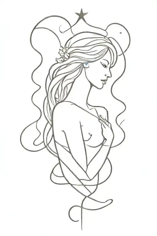 Virgo With Power Of Universe Inside