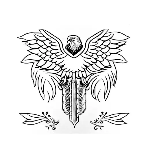 Incorporate The Bible Verse Of Your Choice Into An Elegant Eagle