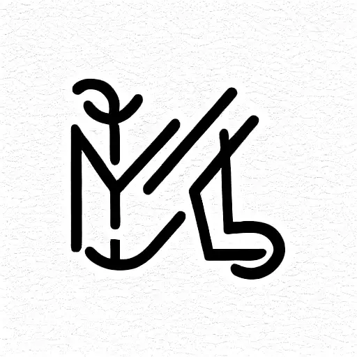 Mother With Daughter And Number Six And Letter M And Letter B