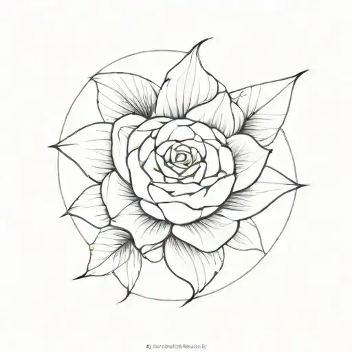 Line Work Tattoo Elegent