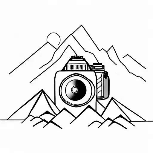 Camera And Mountain