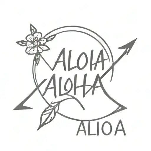 Aloha In An Arrow Piercing