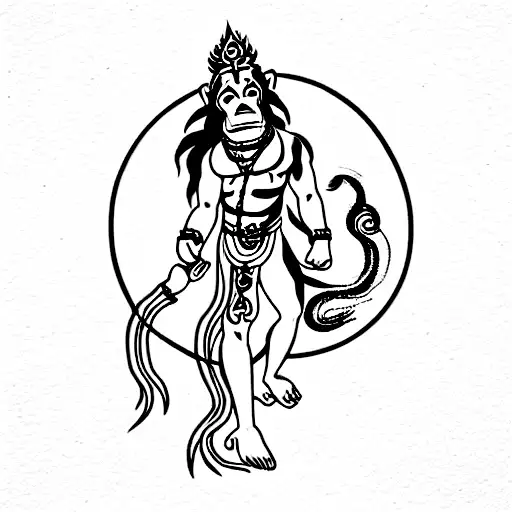 Hanuman And Phoenix