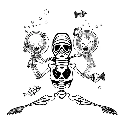 Skeleton Scuba Diving