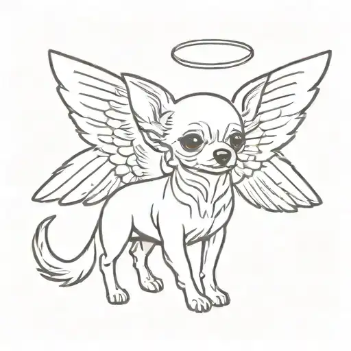 Chihuahua With Angel Wings