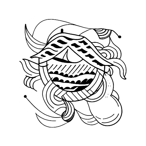 Beach Boxes And Boat