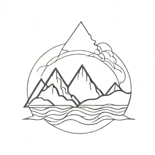 Breast A Mountain Peak And An Ocean Wave