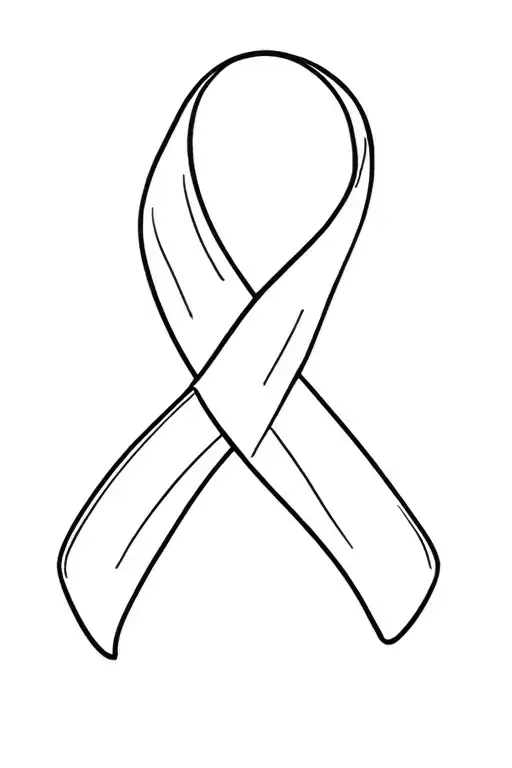 Lung Cancer Ribbon Intertwined