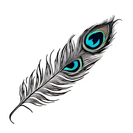 A Peacock Feather Transforming