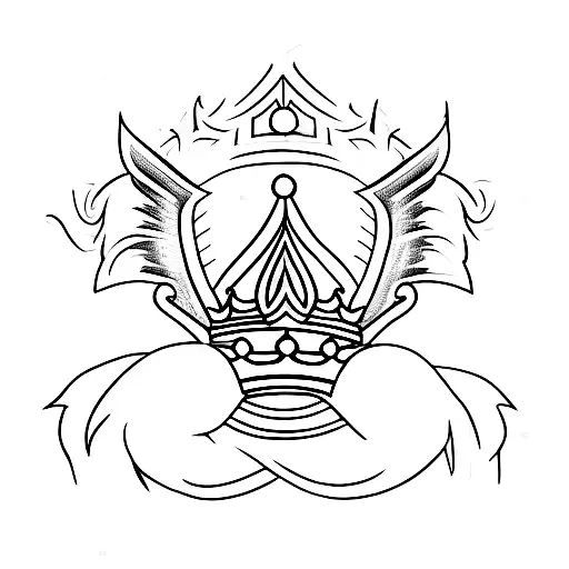 King's Crown With Phoenix