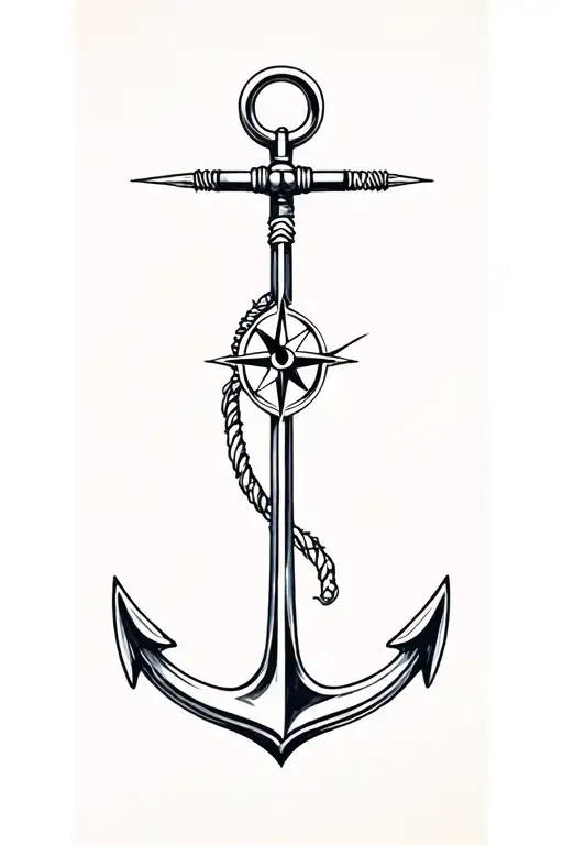 Anchor Compass In Forearm
