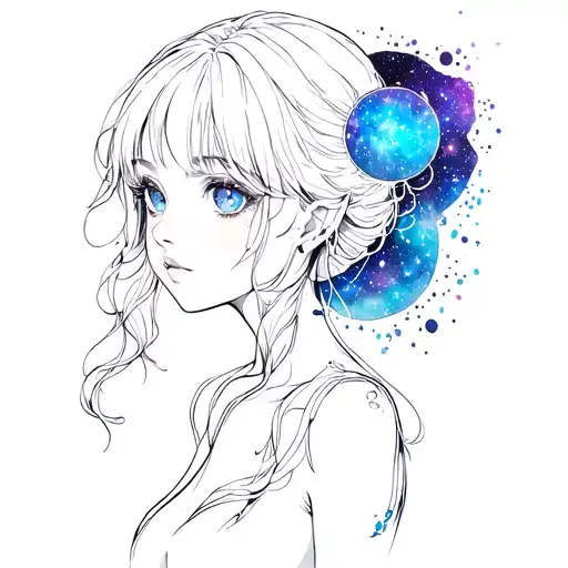 Anime Galaxy Girl