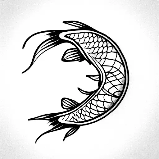 Skeleton Of A Koi Fish