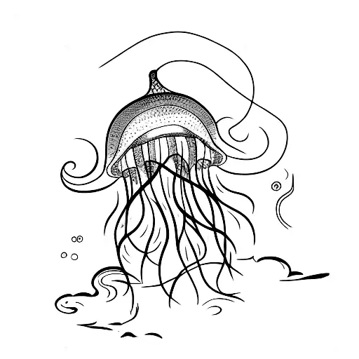 Jellyfish In The Water