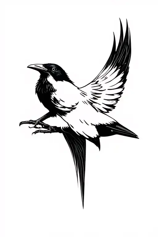 Raven And A Crow For Irish Mythology