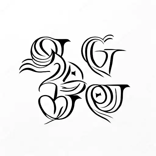 Love Symbol With Vinusha And Sreshta Names