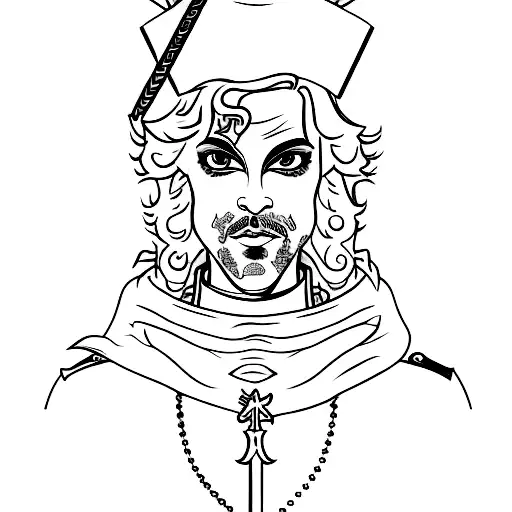 Prince With Knife Stabbing A Bible