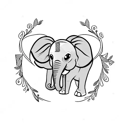 Elephant That Has Letters A And M In It