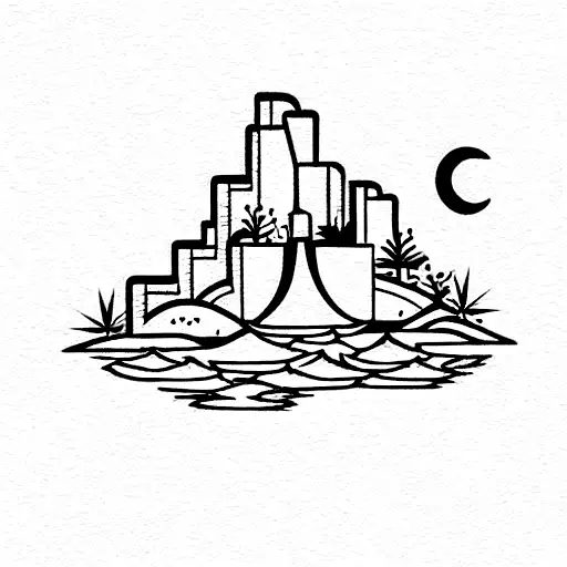 Falling Water Day And Night