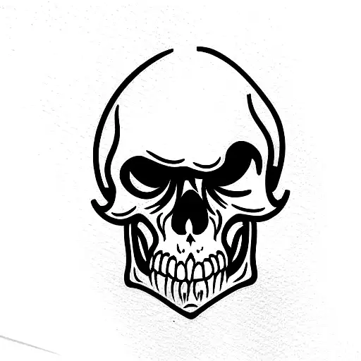 Estetic Burning Skull