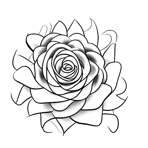 A Single Stem Flower With The Word 'Dad' Gracefully Entwined Around It