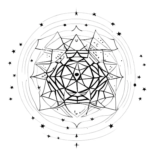 Ethereal Stars Dancing In A Circle