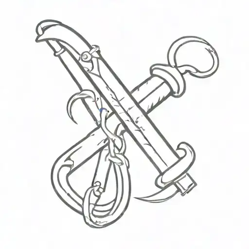 The Word Whatever With A Pair Of Nunchucks