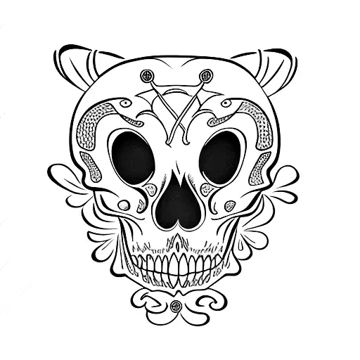 Opossum Clover Skull