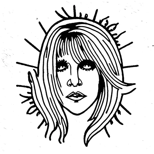 Young Stevie Nicks Tarot Card