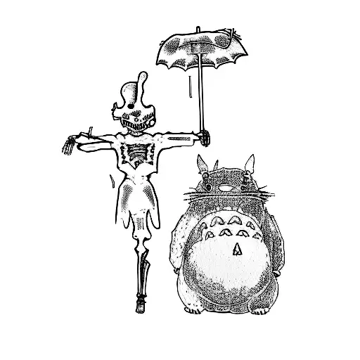 A Skeleton And A Totoro