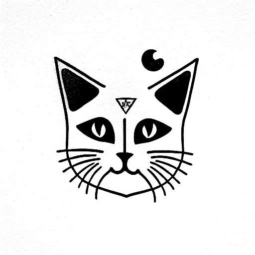 Black Cat With Diamond