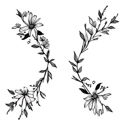 Goth August And December Birth Flower Bouquet