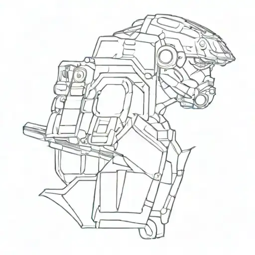 A Military Unit Tattoo For A Sci Fi Soldier