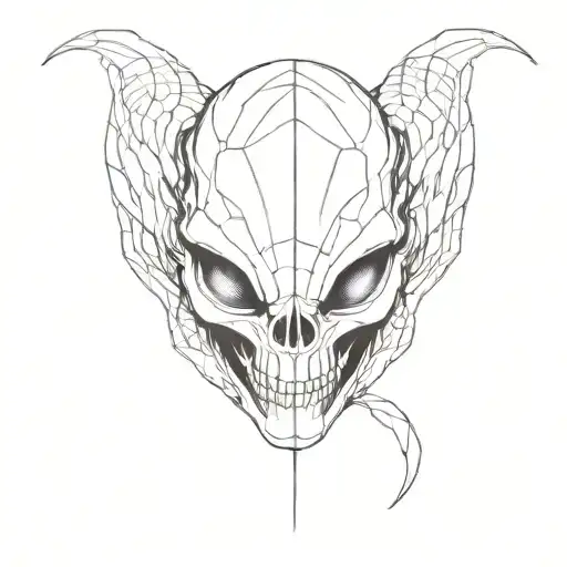 Alien Skull With Scales