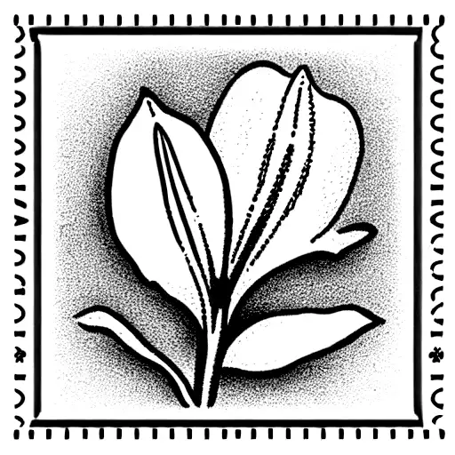 Postage Stamp With Lily Of The Valley